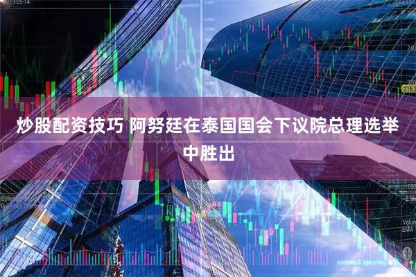 炒股配资技巧 阿努廷在泰国国会下议院总理选举中胜出